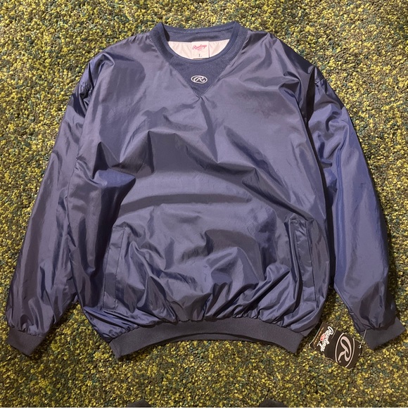 Rawlings Nylon Navy Windbreaker (L) - Picture 1 of 4